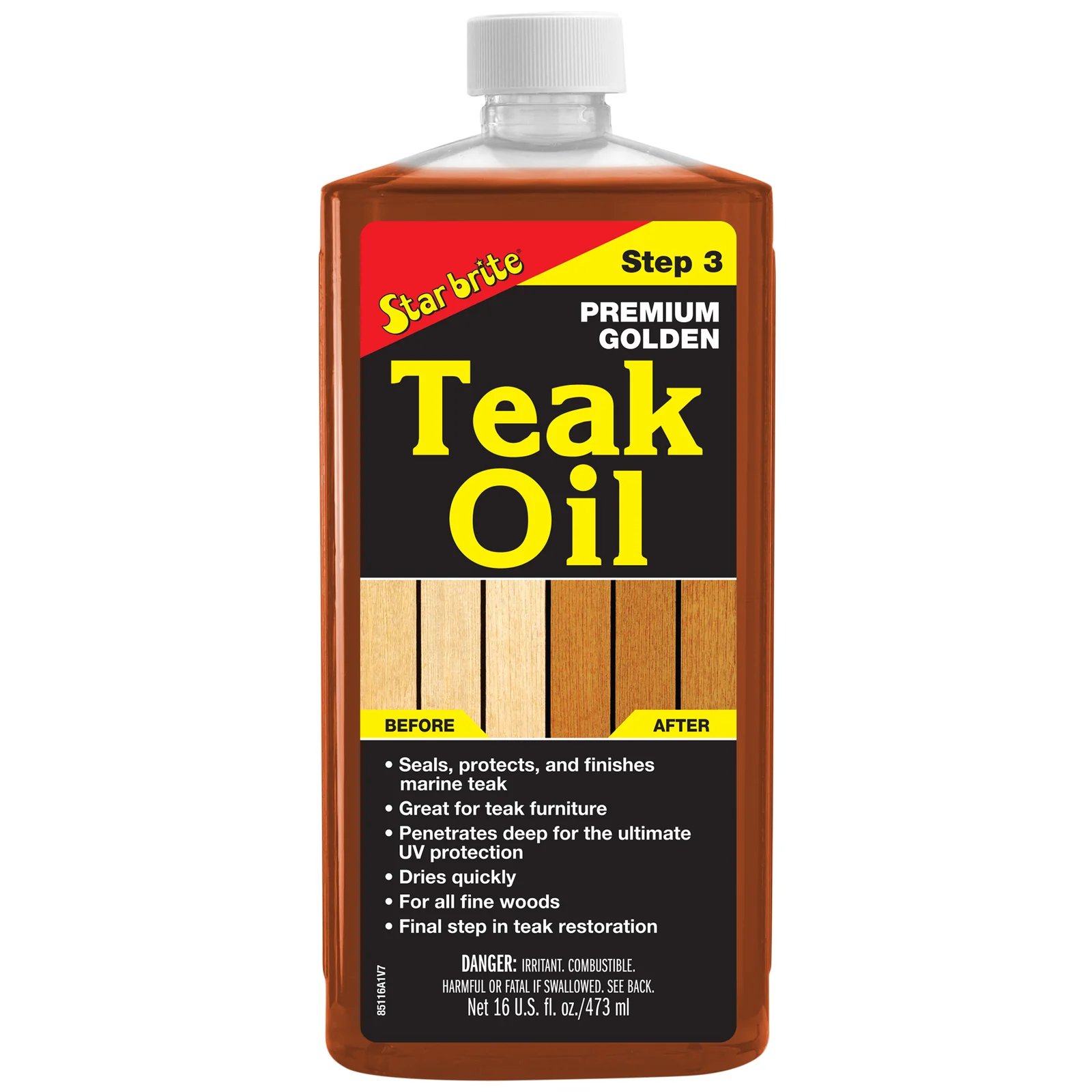 Premium Golden Teak Oil - Step 3