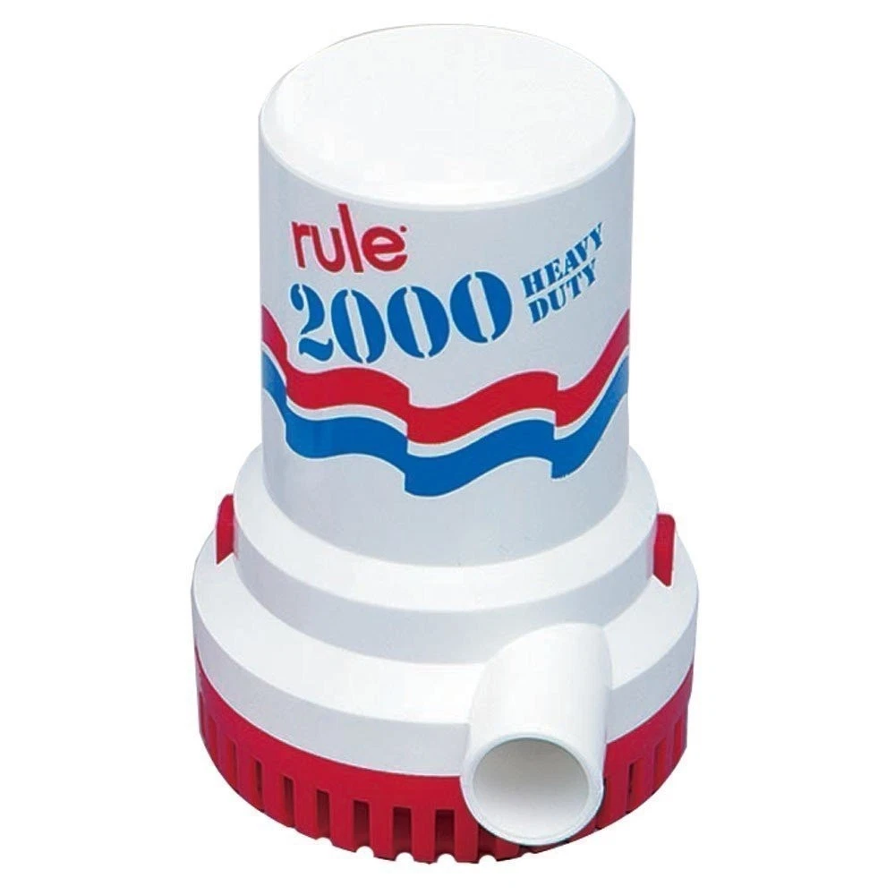 PUMP BILGE 2000 GPH 24V NON AUTOMATIC RULE SERIES