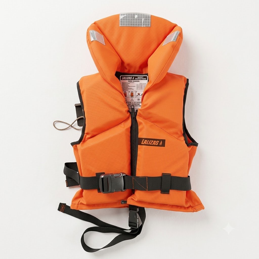 LALIZAS Lifejacket, 100N, ISO, Child, 30-40kg, Fluo Orange (75203)