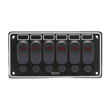 6 Gang Switch Panel 10147-BK