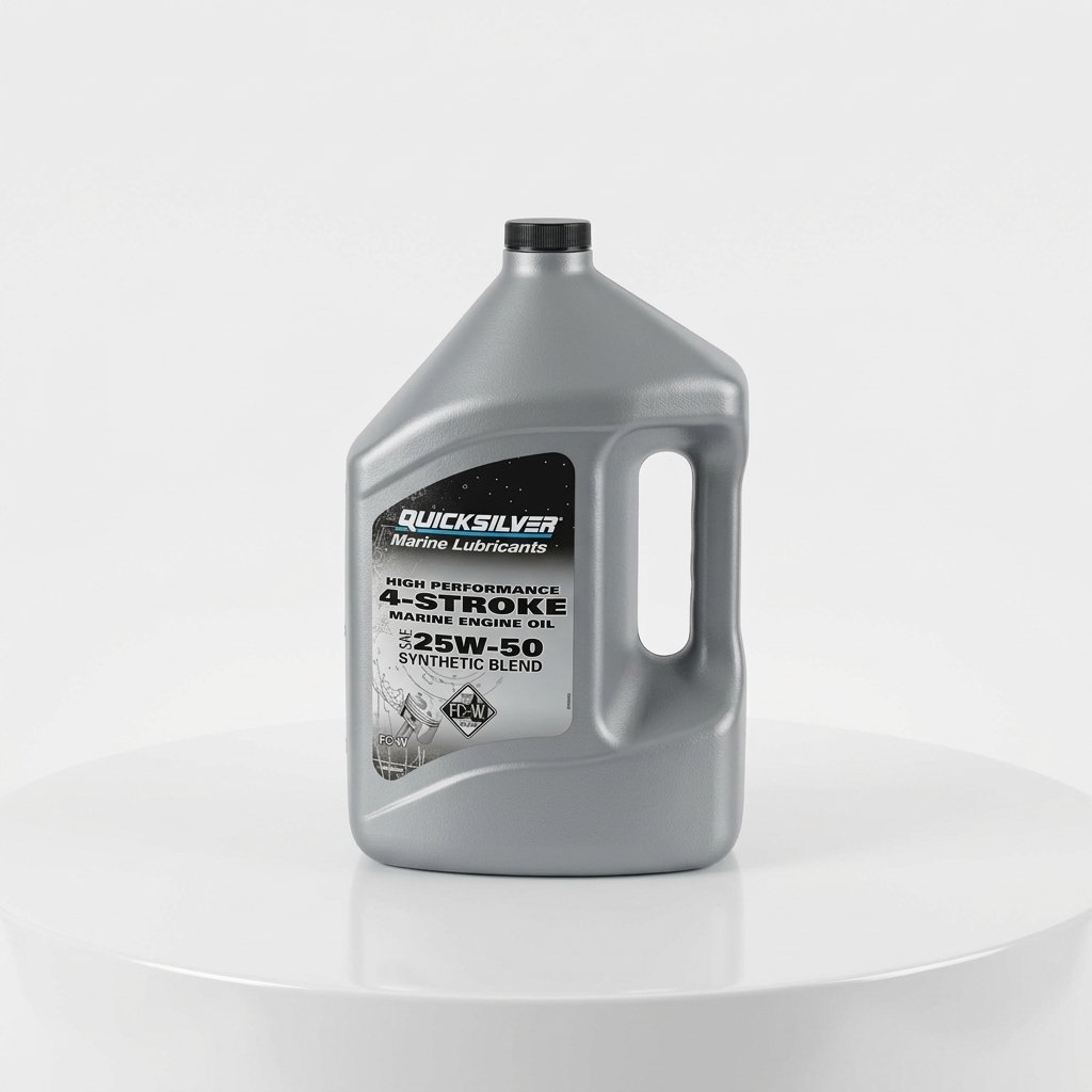 SYNTHETIC BLEND O/B OIL-4LTR- 25W50 CC (92-858084QE1)